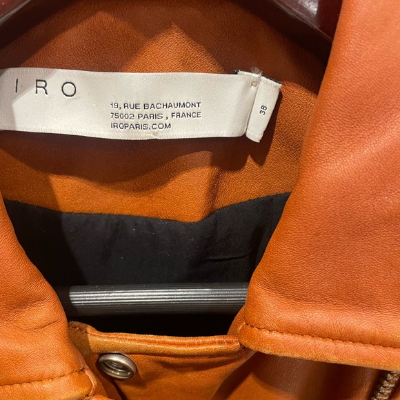 IRO Han Leather Moto Jacket. New Without tag - Picture 4 of 4